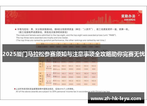 2025厦门马拉松参赛须知与注意事项全攻略助你完赛无忧