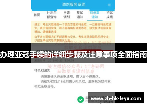 办理亚冠手续的详细步骤及注意事项全面指南